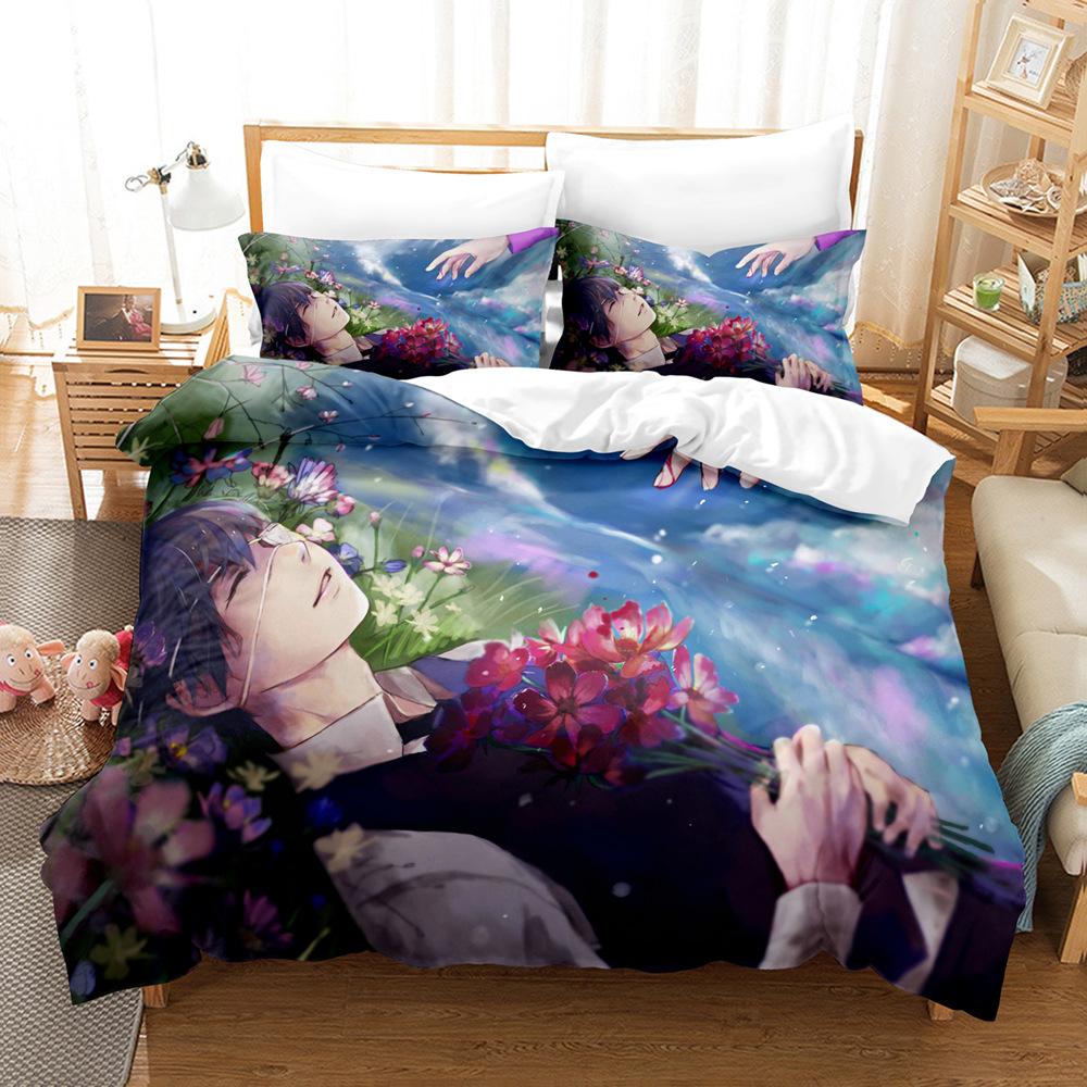 Anime Horror Cannibalistic Ghost Bedding Set Duvet Cover Kaneki Ken Double Twin Full Queen King Adult Kids Bedclothe Quilt Cover