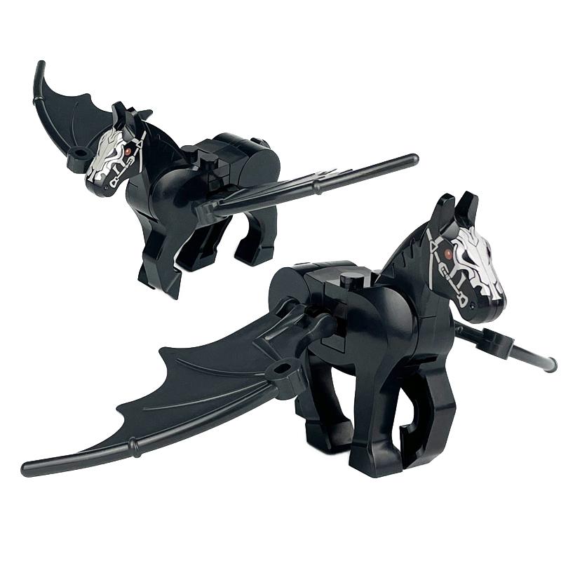 MOC Farm Zoo Animal Building Blocks Crocodile Shark Dolphin Chimpanzee Cow Leopard Educational Game Accessories Bricks Kids Toys