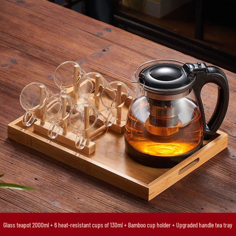 ZISIZ Glass Teapot with Tea Infuser