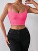 Casual Double Layered Tank Top U Neck Crop Tops Women Summer Camis Solid Color Camisole Fashion Tube Female Sleeveless Cropped Vest Y2K Clothes