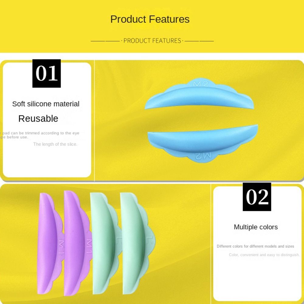 Eye Lash Extension Tools Eyelash Perm Pad Set Eyelash Perming Curler Eyelash Lift Pads Rods