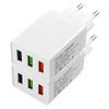 5v2a 3 Port USB Wall EU/AU/UK Plug Convertor Power Adapter Charger Compatible with Two Feet Charging Cube Brick Box Base Head