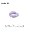 Catena Acrilica 17x23mm Colore Solido Opaco per Gioielli Fai-da-Te e Accessori per Capelli
