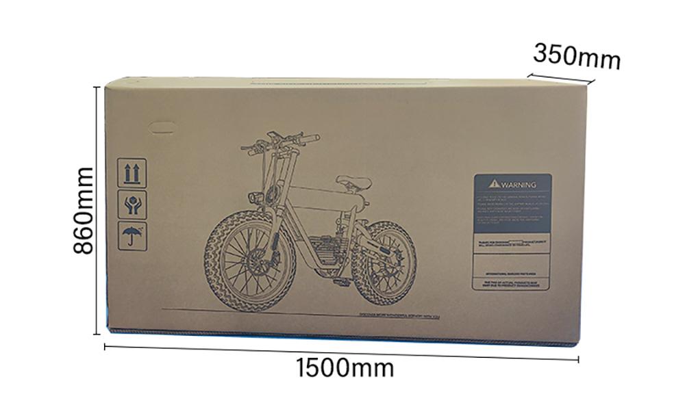 COSWHEEL CT20S elsykkel, 1500W motor, 60V 27,5Ah batteri, 20*5,0-tommers terrengdekk, 65 km/t Maks hastighet, 160 km Maks rekkevidde, Shimano 7-Speed