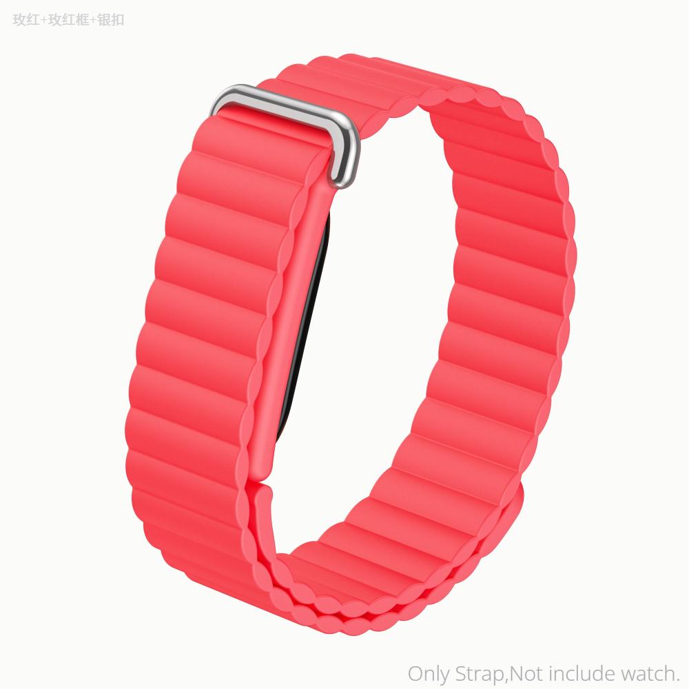 Silicone Magnetic Strap for Google Fitbit Air Rubber Loop Bracelet Outdoors Sports Band Wristband for Women Men