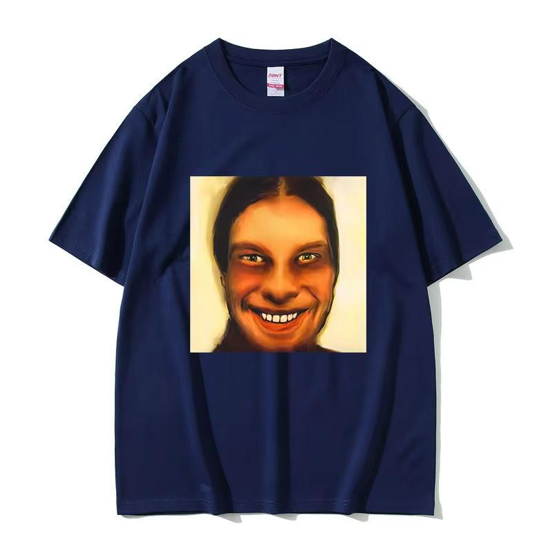 Aphex Twin Mugshot Tshirt Unisex Unisex Fashion Retro Oversized Short Sleeve Male High Quality Soft Cotton Tshirt Unisex Casual Tees