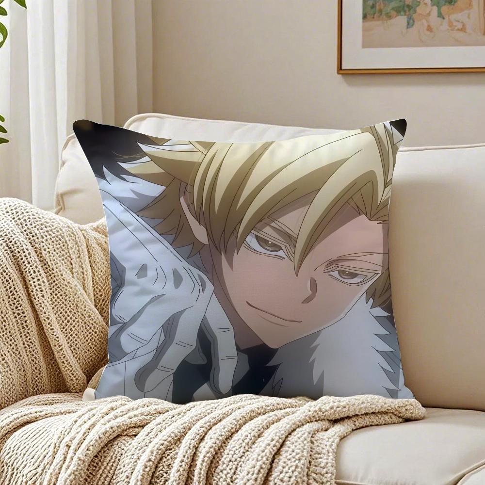 Dark Action Anime TTougen AAnki Cushion Cover Linen Pillowcase Soft  for Sofa Bed Home Room Decor