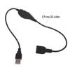 USB Extension Cable Inline On/Off Dimmer Switch for Driving Recorder, LED Lamp