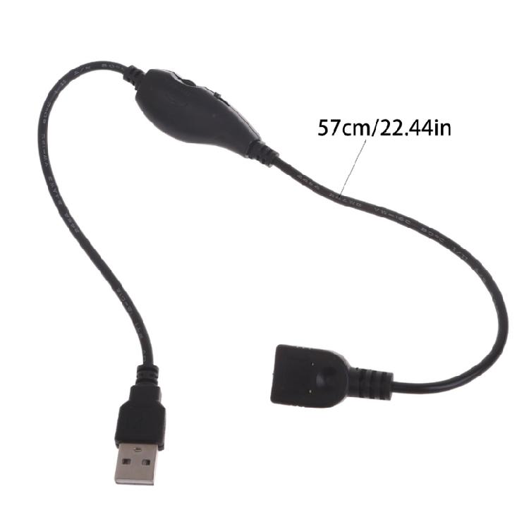 USB Extension Cable Inline On/Off Dimmer Switch for Driving Recorder, LED Lamp