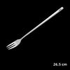 304 Stainless Steel Tea Spoon Long Handle Cocktail Coffee Ice Cream Stirring Scoop Dessert Fork Kitchen Tableware Bar Tools