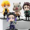 Adorable Demon Slayer Tanjiro Nezuko Pvc Figures 6-pack 8.5cm Anime Merchandise
