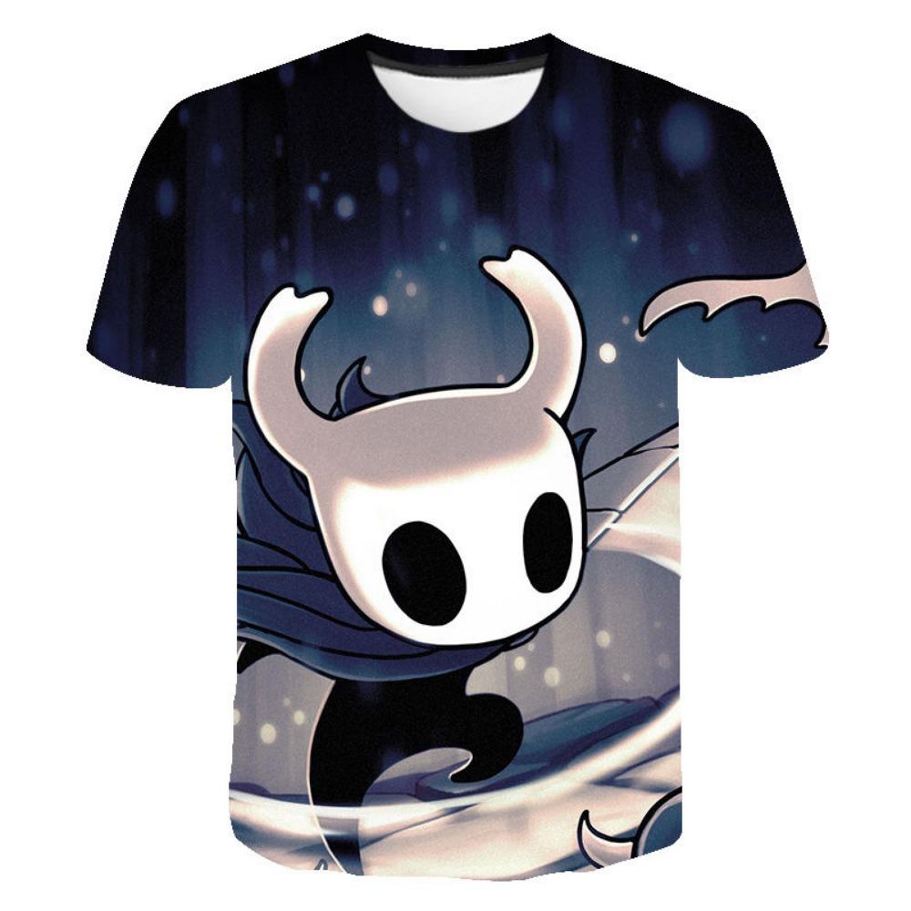 

Модна футболка для чоловіків і жінок Hollow Knight 3D-друк Футболка вільна з коротким рукавом Вуличний одяг Літній повсякденний Дитячі топи Одяг XL