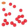 Lot de 100 PIÈCES Pack Universel EVA Doux Rond Balles Rechargeables pour Pistolet Jouet Rival (rouge)