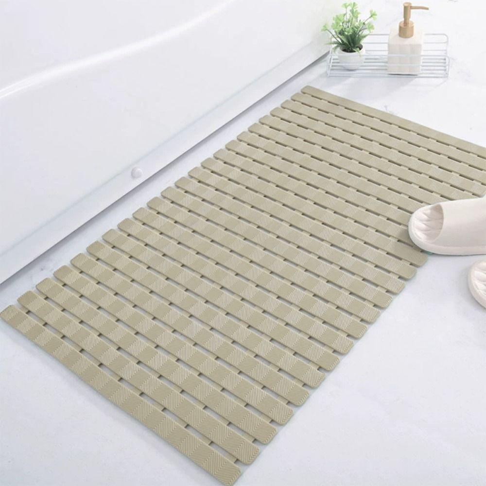 PVC Anti-slip Floor Mat Anti-drop Shower Foot Scrubber Flexible Bathroom Foot Pedal  Washroom