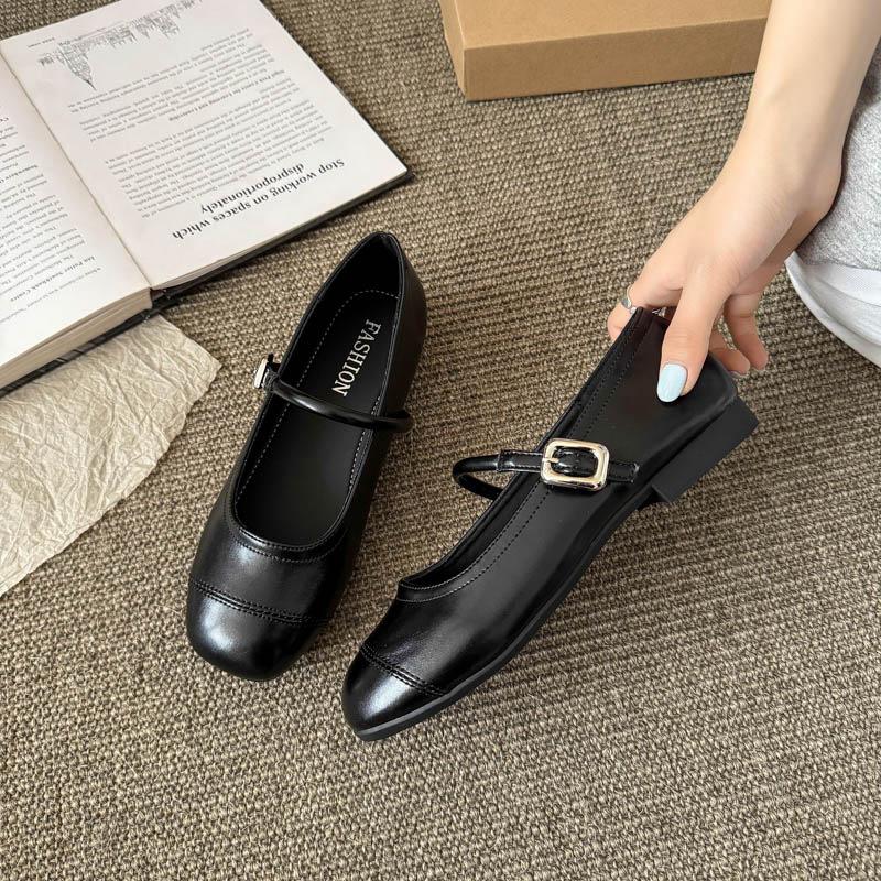 

Niche silver Mary Jane French small single shoes fairy shoes 2025 new summer versatile gentle evening shoes 35 чёрный