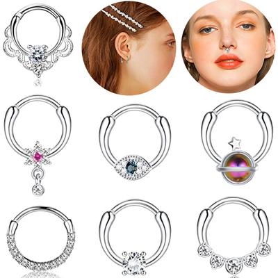Acciaio Inossidabile Vermiculite Fiore Anello Nasale Cross-Border Gioiello Pircing Umano Anello Nasale