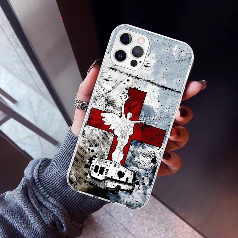 EMT EMS Medical Rescue Phone Case For iPhone 17 Air 11 13 Mini 14 15 Plus 16 12 Pro Max 16E SE 7 8 Pattern Soft TPU Back Cover