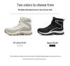 Women's Waterproof Non-Slip Winter Snow Boots with Warm Fleece Lining for Comfortable Outdoor Mountaineering and Skiing