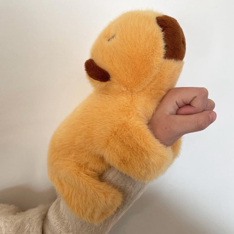 Cute Kapibala Capybara Palm Circle Cartoon Children's Bracelet Doll Plush Toy Wrist Decoration Doll