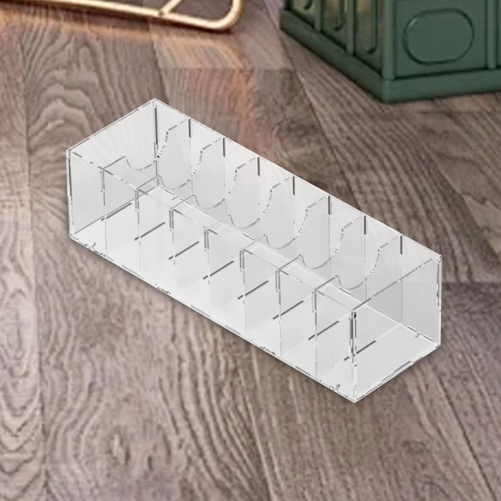 

Acrylic Belt Organizer Display Case Home Clear Wardrobe Container Storage Holder Box for Ties