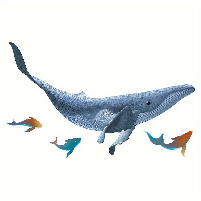 

Мультфильм Синий Кит Подводные Наклейки На Стены Спальня Украшения Стены Искусства Наклейки Наклейки разноцветный