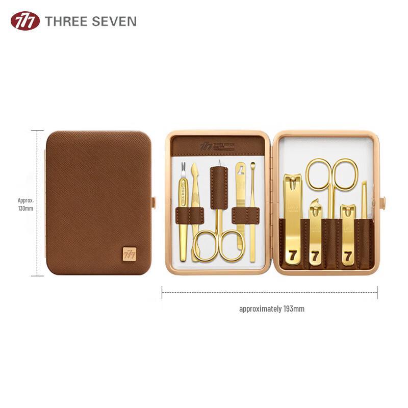 THREE SEVEN 10-Piece Stainless Steel Business Manicure Set