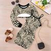 Girls Cartoon 2 Piece Outfits, Long Sleeve Crop Top + Spaghetti Strap Bodycon Dress, Cool Abstract Print Party Dress Set