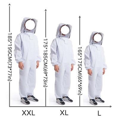Full Body Thickened Beekeeping Clothes Professional Beekeepers Clothes Protection Beekeeping Suit Safty Veil Unisex Protective