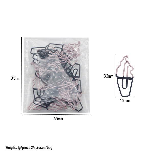 Cross-Border Colorful Carrot Paper Clips - Creative and Irregular Cartoon Metal Bookmarks for Planners