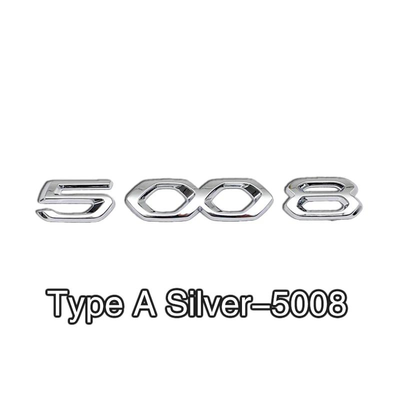 2026 Adesivo Auto Caldo 1 PZ Adesivo Auto in ABS Alta Qualità Stemmino Logo Bagagliaio Adesivo Numero per Peugeot 3008 4008 4008 5008 508L Acc