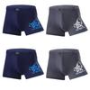 4 Pcs Men's Underwear Printed Boxer Shorts Youth Breathable Modal Underpants