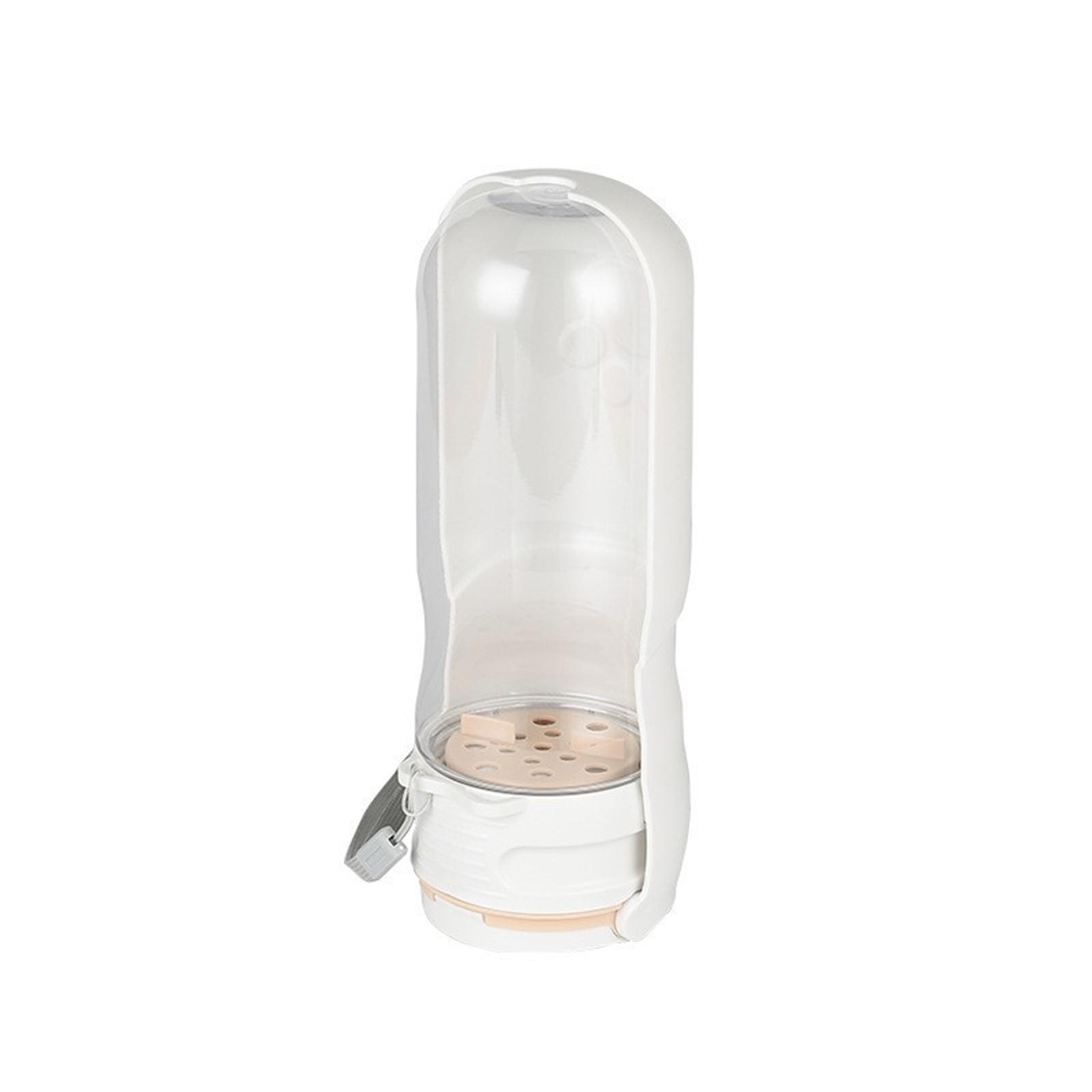 

Бутылка для питья домашних животных, контейнер для лакомств для прогулок, кемпинга, складной диспенсер для воды для собак всех размеров для активного отдыха на открытом воздухе L белый