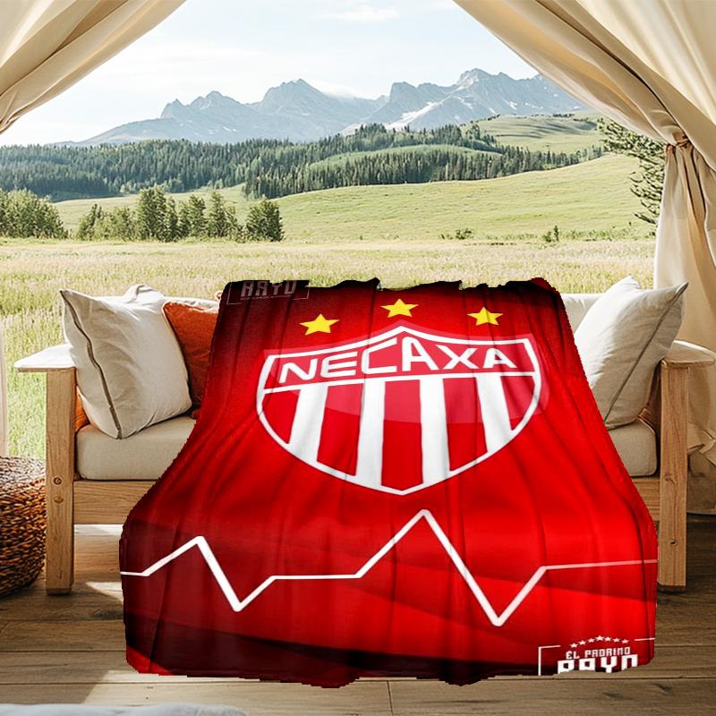 1PC Football Crest Heartbeat Printed Soft Flannel Blanket Throw for Adult Bedroom Living Room Sofa Camping Travel Fan gifts Christmas Gifts