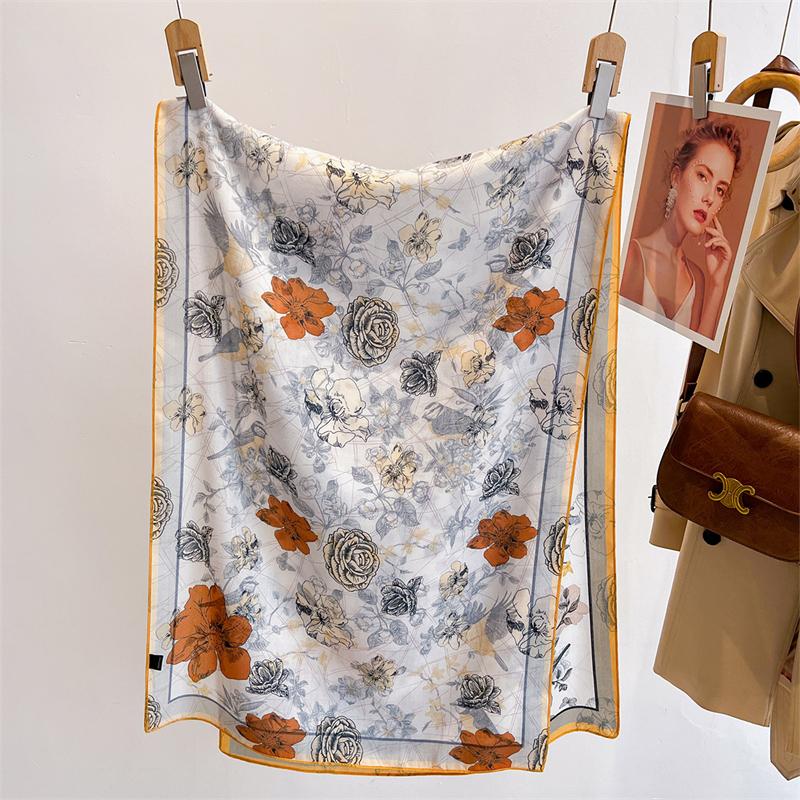 New Double Face Luxury Women Scarf Shawl Print Cotton Linen Feeling Muslim Hijab Wrap Turban Pashmina