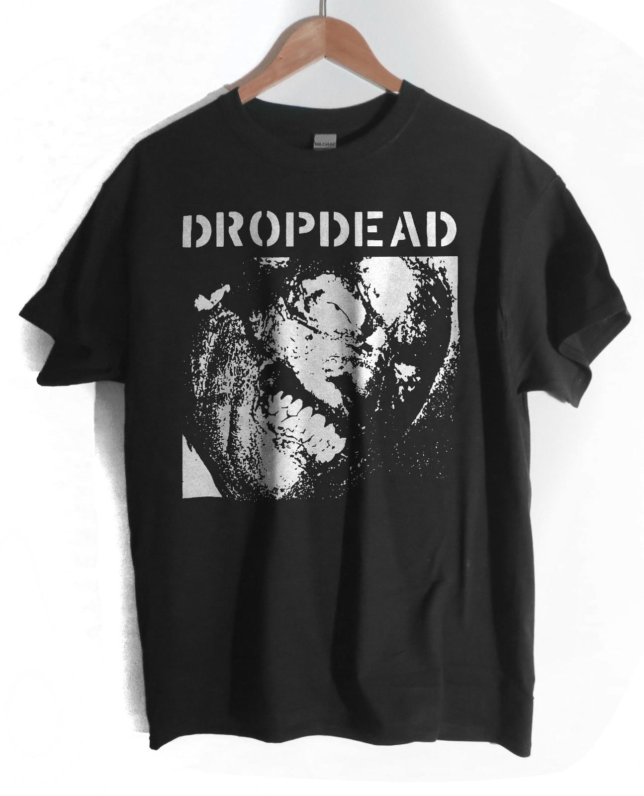 Drop Dead band t shirt US punk hardcore rhode island crust grindcore L