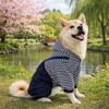 Four Legged Pet Dog Jumpsuit Striped Pet Sweatshirt Dog Outfit Dog Clothing  Autumn Winter Season