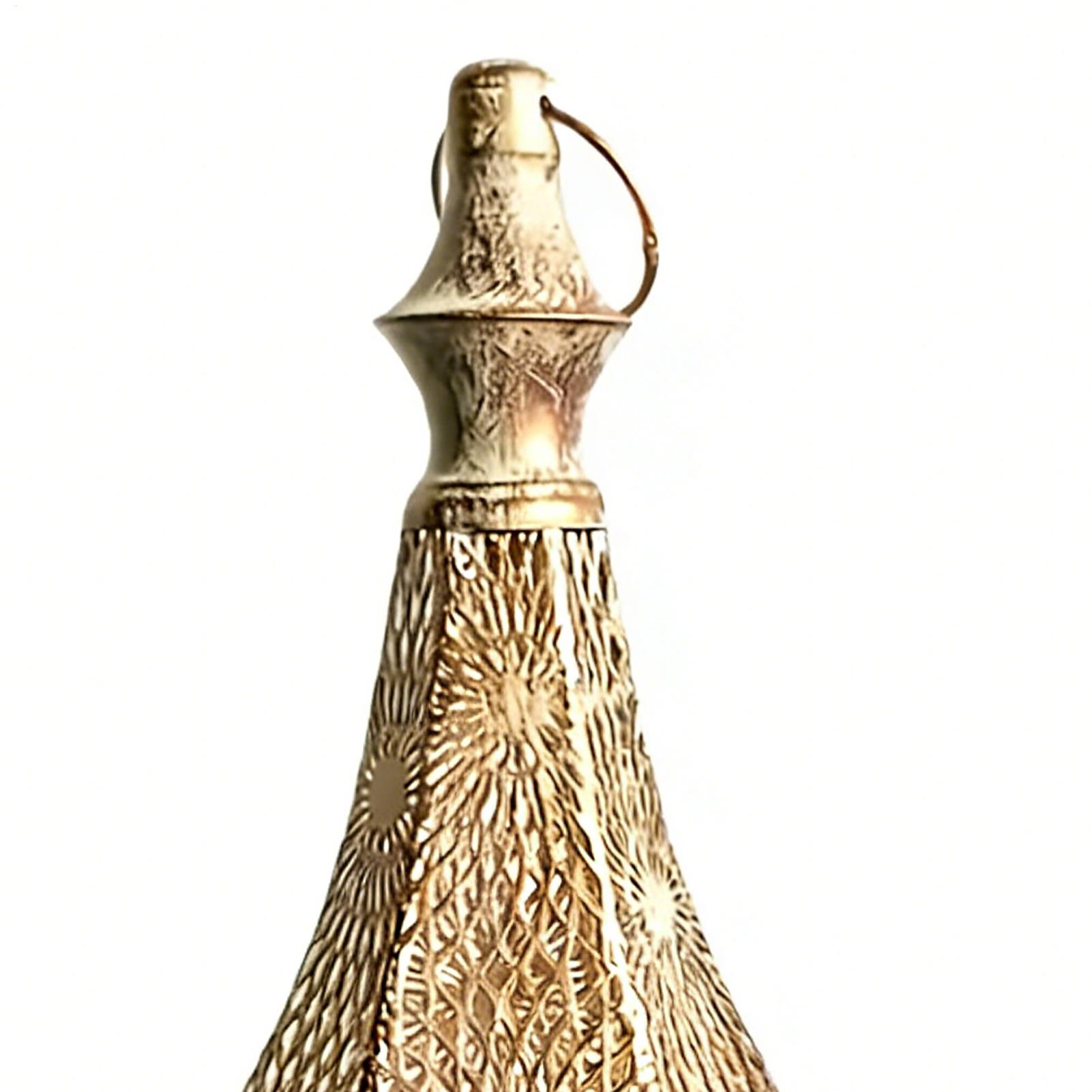 Candlestick Holders Hollow Design Moroccan Lamp Tray Moroccan Lantern Lamp Decorative Candle Holders For Outdoor Patio Porch