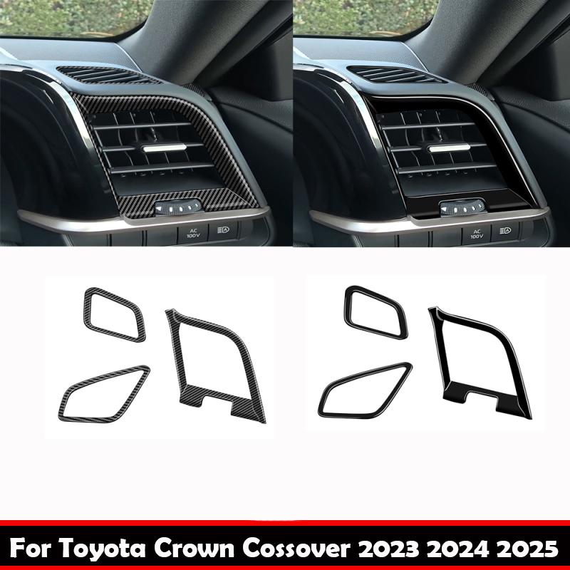 RHD For Toyota Crown Crossover  2024 2025 Front Dashboard Left Right Air Conditions Outlet Cover Side AC Outlet Vent Cover
