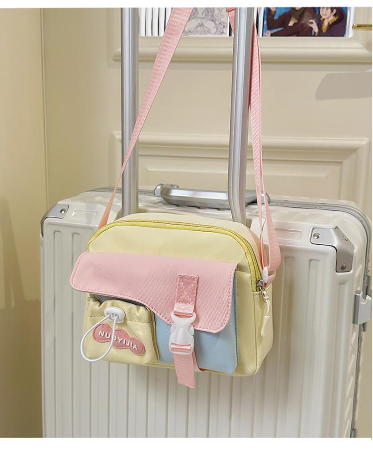 Schoolbag Sweet and Simple Matching Color Backpack Mori High Value Versatile Messenger Bag Casual and Lightweight Waterproof Shoulder Bag