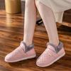 Waterproof slippers winter simple leather cotton home non-slip warm couple bag with cotton men and women home leisure