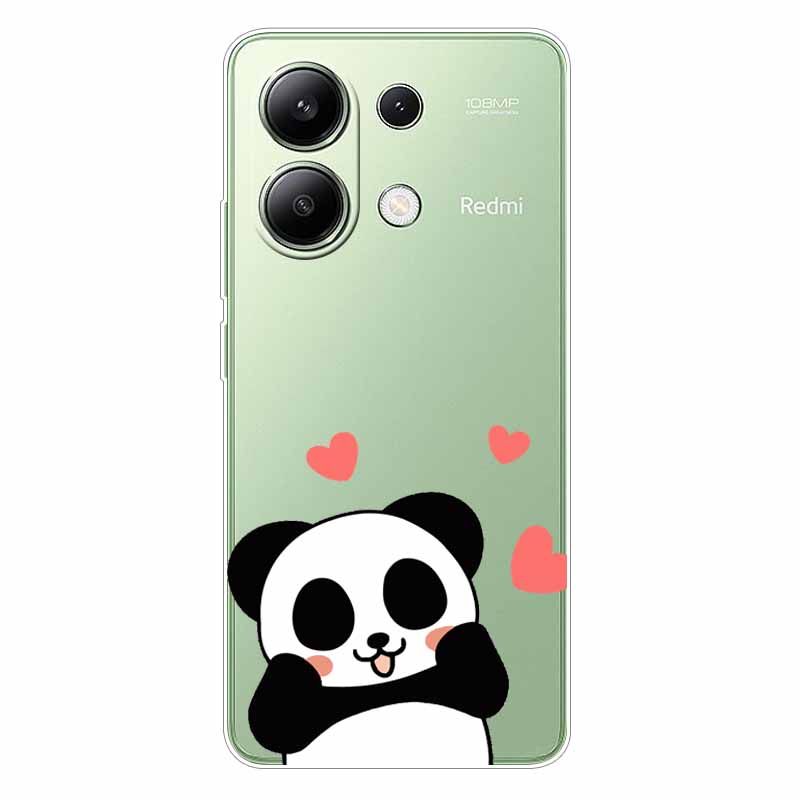 For Xiaomi Redmi Note 13 4G Case TPU Clear Soft Cute Girl Paint Cover For Redmi Note 13 4G Case Note13 Transparent Silicone