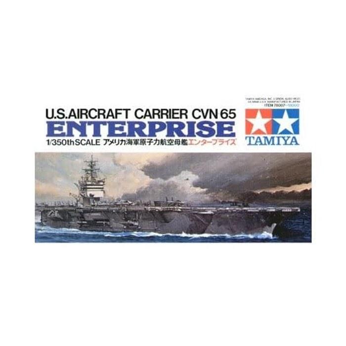 Tamiya 1/350 Ship Model No.7 US Navy Nuclear-Powered Aircraft Carrier CVN-65 Enterprise Model Kit 78007 gray 1/350 scale