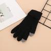 Winter Thick Plush, Pineapple Knit, Touch Screen, Cycling Cold Proof, Plush Pattern, Warm Gloves