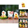 Cute Cartoon Yellow Duck Figurine For Car Decor And Photography Pvc Collectible Toy