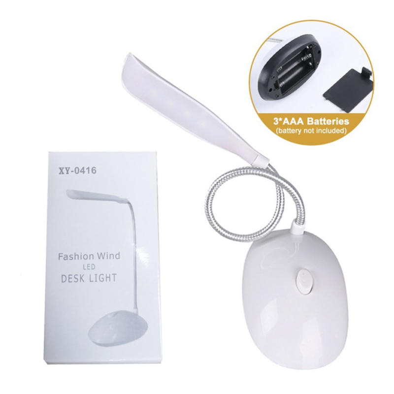LED Table Lamp Table Lamp Folding Reading Lamp AA Dimmer Battery Powered Bl