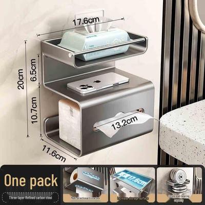 Aige Wandmontierte Toilettenpapierbox & Rollenhalter