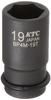 Kyoto Machine Tool Impact Wrench Socket Thin 19mm BP4M19TP (KTC) 12.7mm (1/2 Inch) (Semi-Deep Wall)
