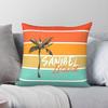 Sanibel Island Florida Sunset Square Pillowcase Polyester Linen Velvet Creative Zip Decor Sofa Cushion Cover