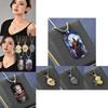 Unique Titanium Steel Animal Pendant Necklace Featuring Black Myth Wukong For Trendy Accessories
