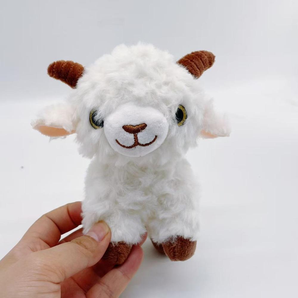 PP Cotton Xinjiang Baby Lamb Doll DIY Sheep Keychain Little Lamb Keychain Bag Decoration белый